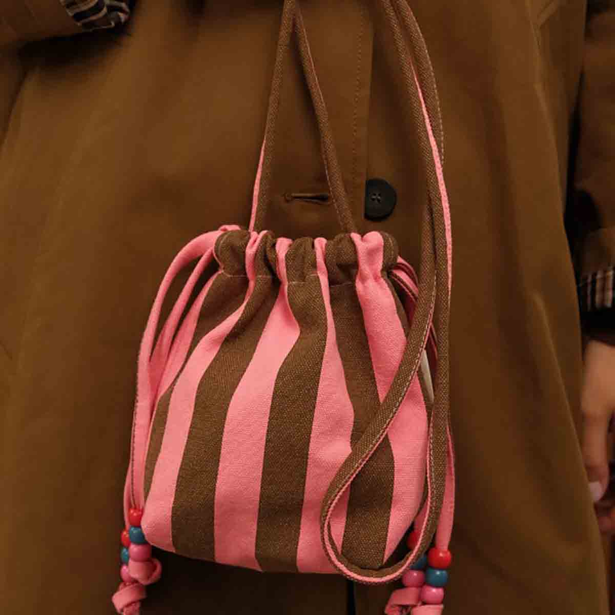 BILLIE BAG STRIPES BRICK / OLIVE
