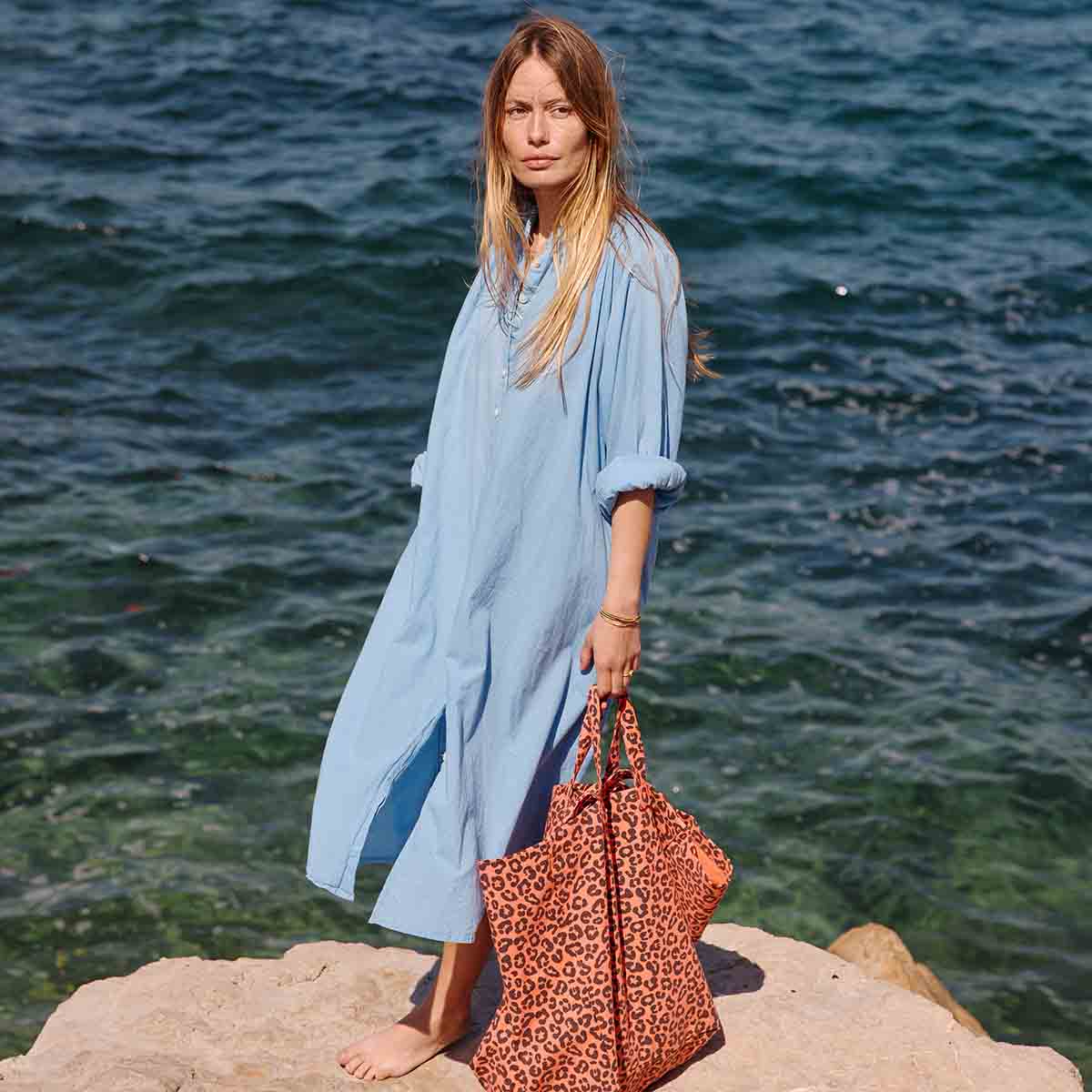 ELISA TOTE BAG GRAOU CORAL: CORAL / GRAOU