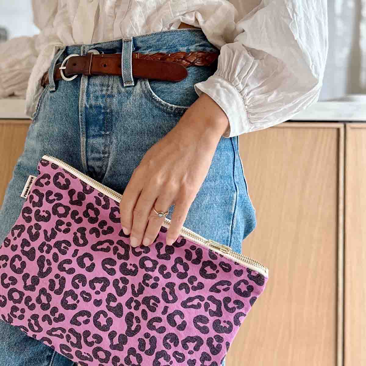 LILI FLAT POUCH GRAOU ORCHID: ORCHID / GRAOU