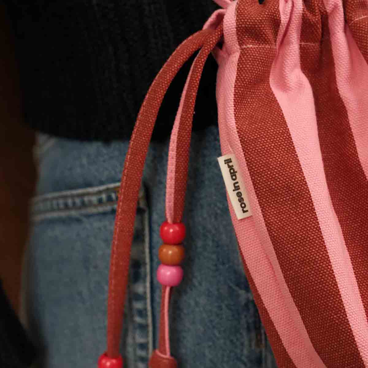 BILLIE BAG STRIPES BRICK / PINK