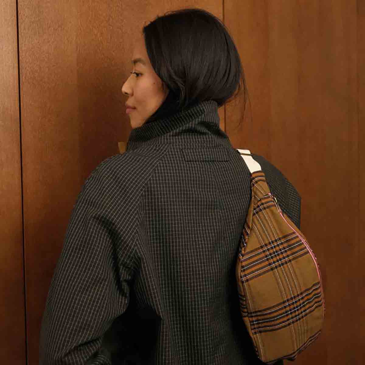 WOMEN BUM BAG TARTAN