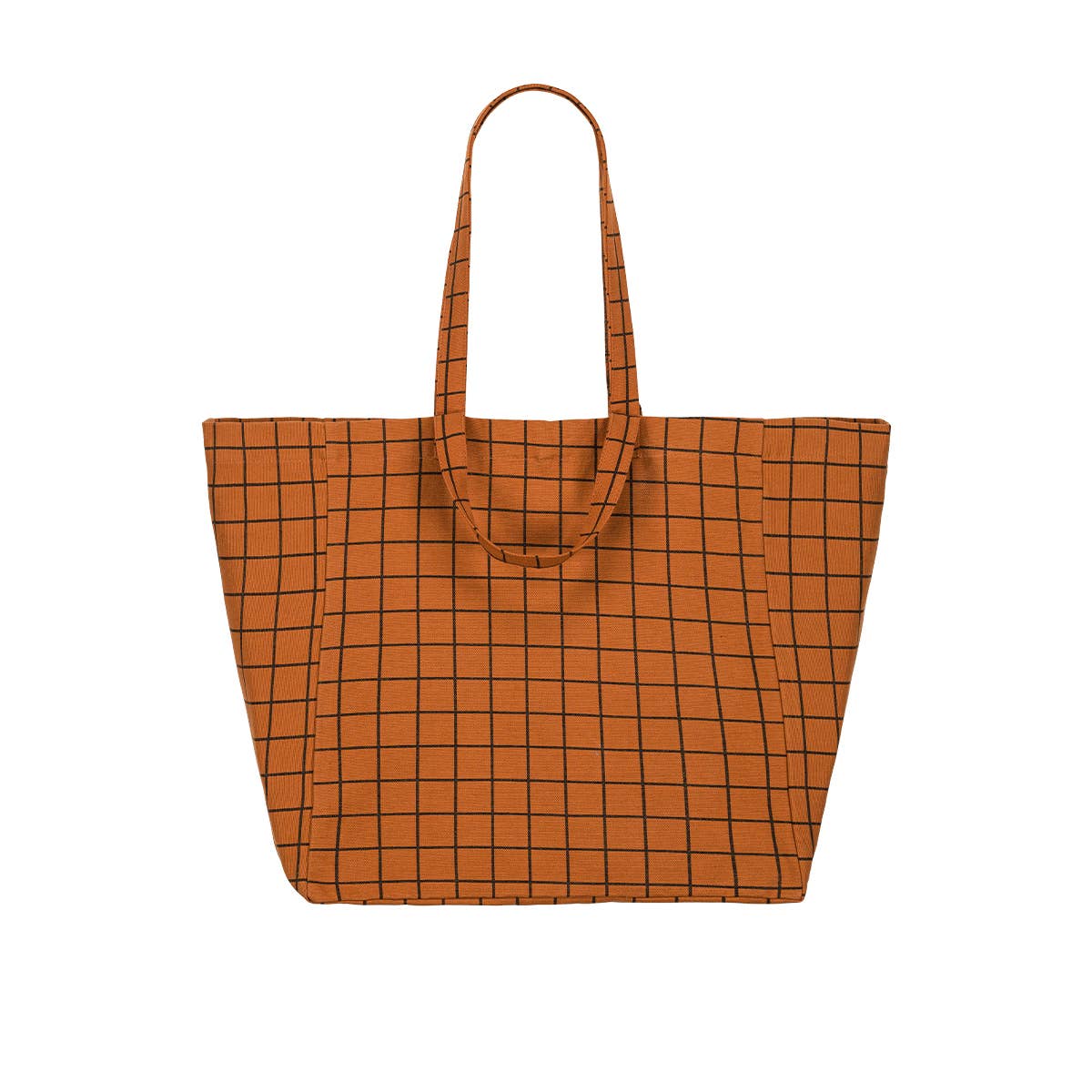 ELISA TOTE BAG  CHECK GINGER