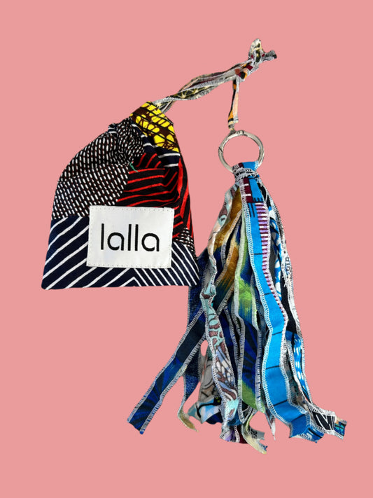 Lalla Marrakech Wax Cloth Bag Key Ring