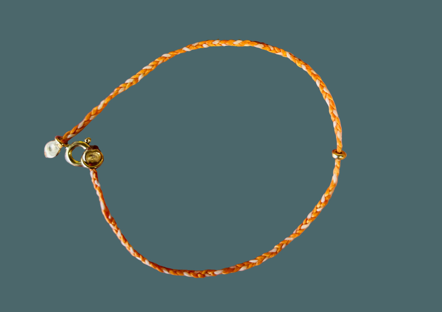Athena & Co Orange Fine Braid Bracelet