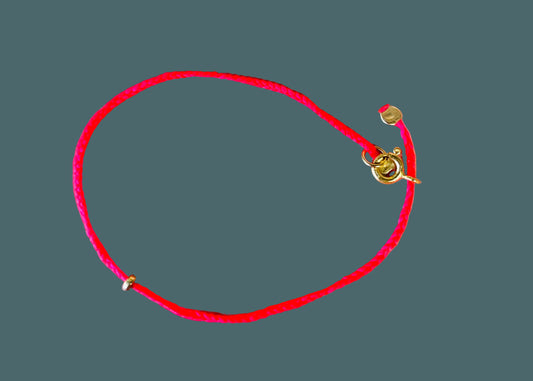 Athena & Co Fluro Orange Fine Braid Bracelet