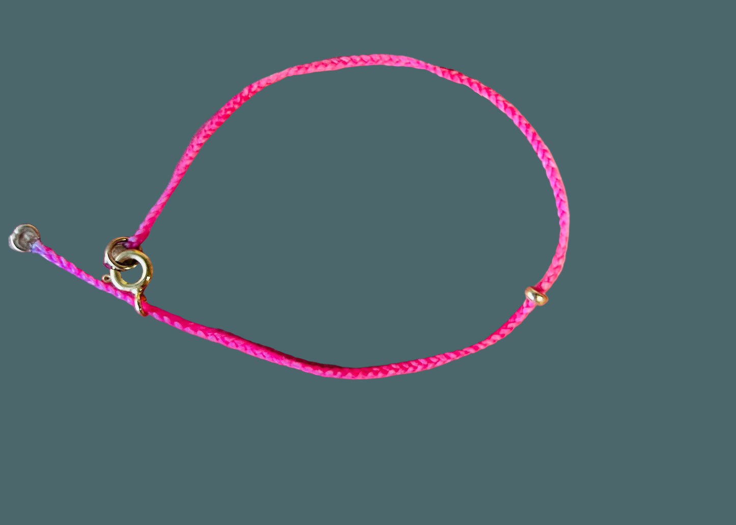 Athena & Co Fluro Pink Fine Braid Bracelet