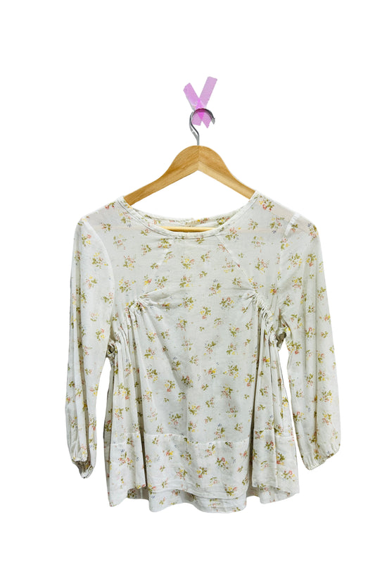 Noro Paris Floral Cotton Top Size 38