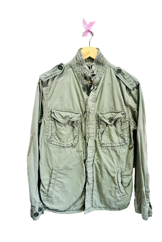 Hartford Kahki Cotton Jacket Size S