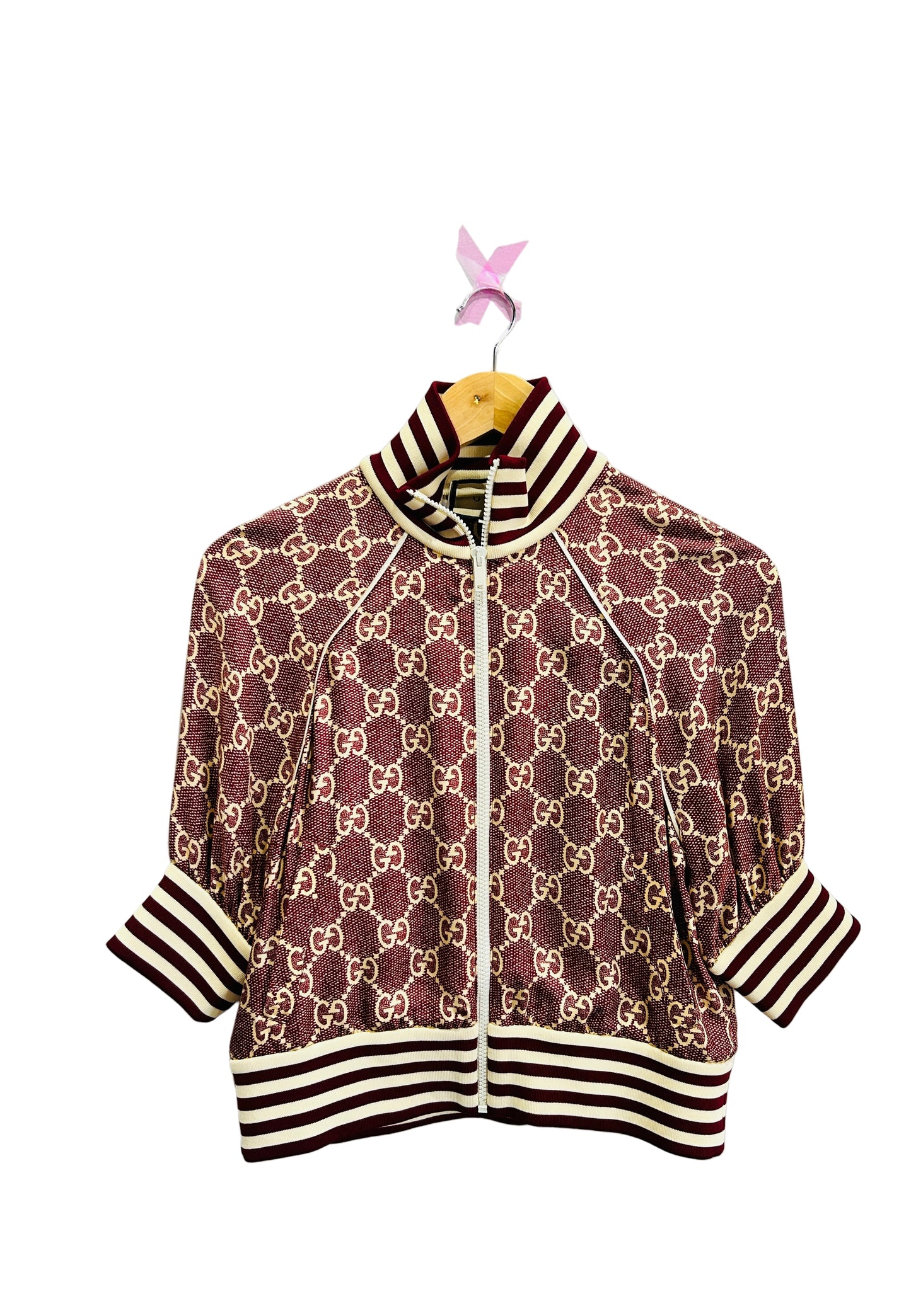 Gucci Monogrammed Silk Jacket Size Small