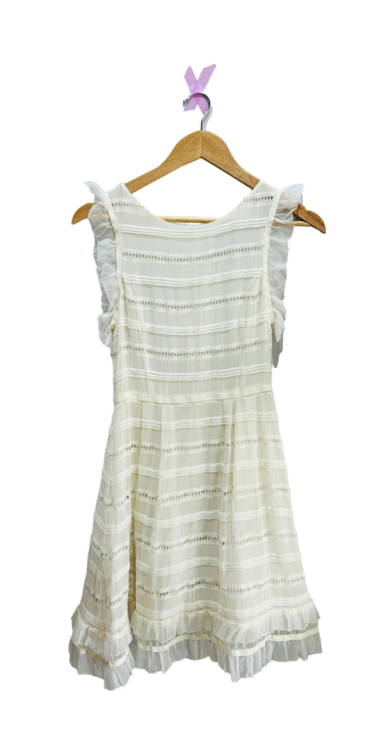 Red Valentino Cream Silk Dress Small