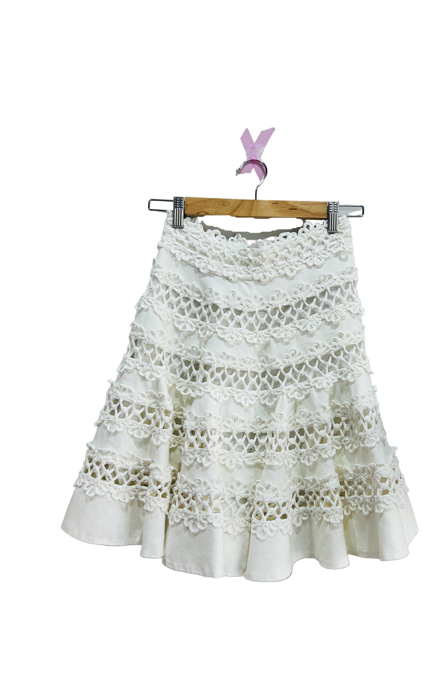 Zimmermann White Linen Skirt Size XS