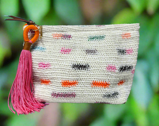 Tama Jackson Bilum Clutch with Tassel