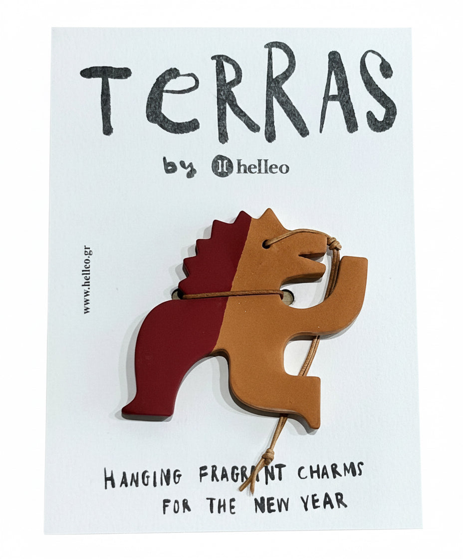 Helleo Soap Terras  Hanging Fragrant Charm Burgundy