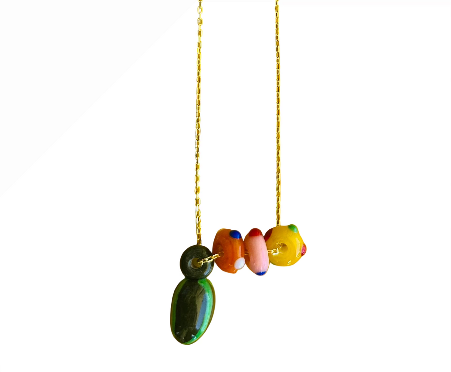 Glass Fruit Necklace Watermelon