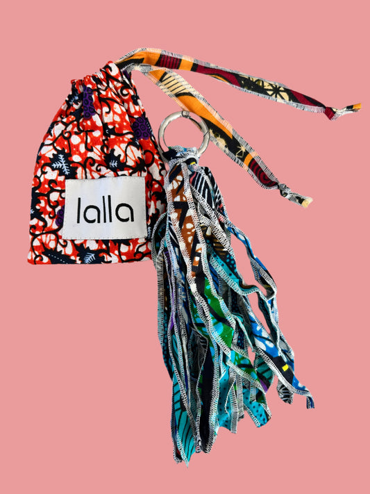 Lalla Marrakech Wax Cloth Bag Key Ring