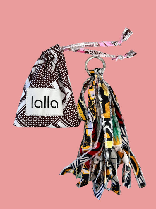 Lalla Marrakech Wax Cloth Bag Key Ring