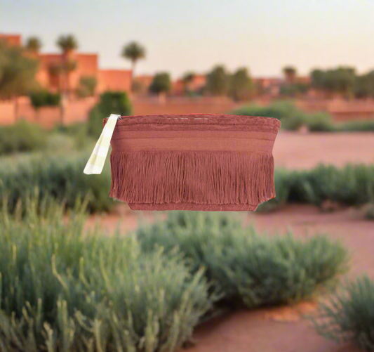 Lalla Marrakech Petit Sahara Sand Fringe Clutch