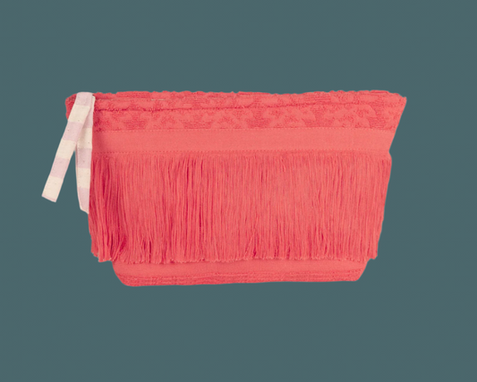 Lalla Marrakech Watermelon Fringe Clutch