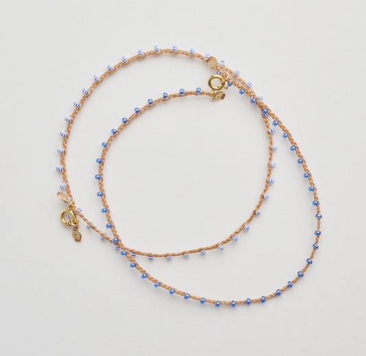 Athena & Co Blue Stripe Pipi Anklet