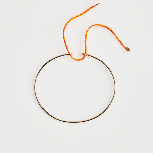 Athena & Co Gold/Orange Cassis Wire Bracelet Cuff