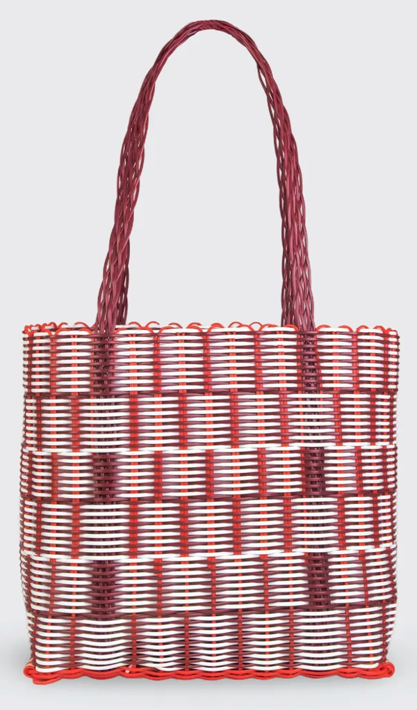 Rayas Medium Panna cotta Woven Basket