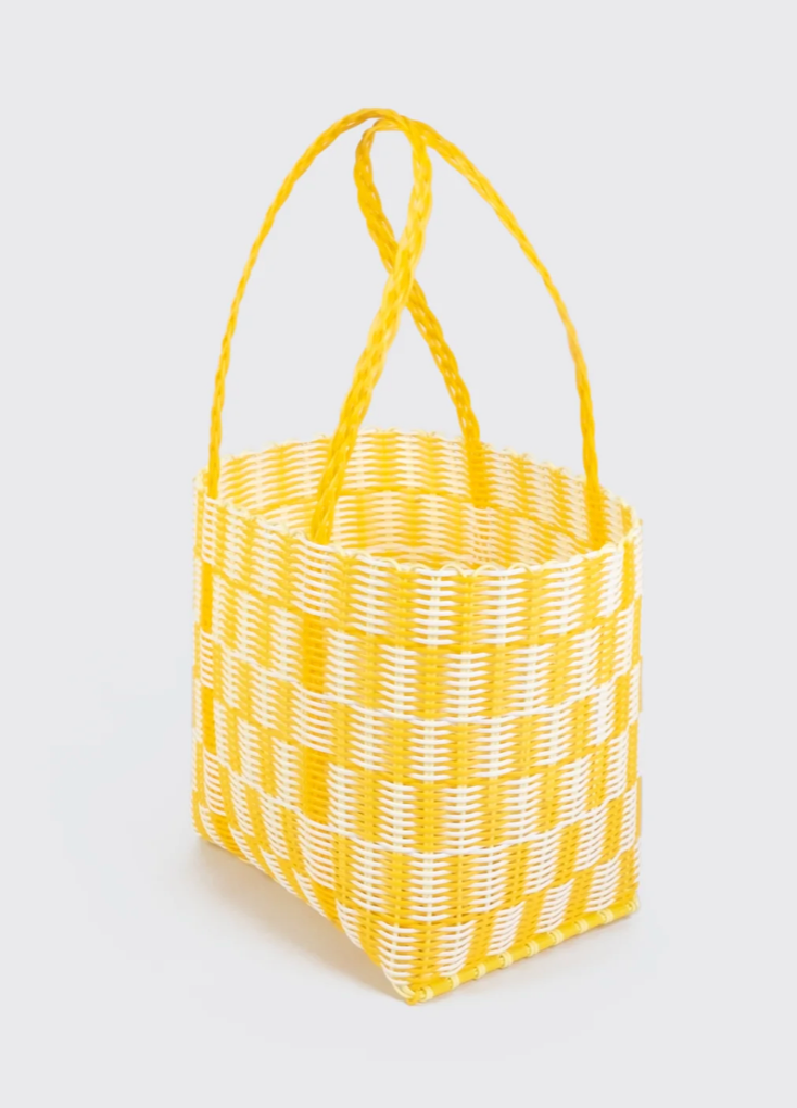 Rayas Medium Limoncello Woven Basket