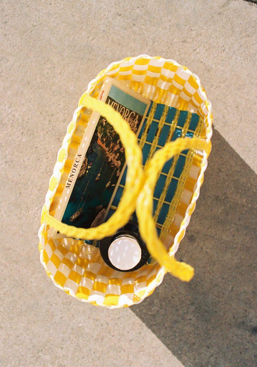 Rayas Medium Limoncello Woven Basket