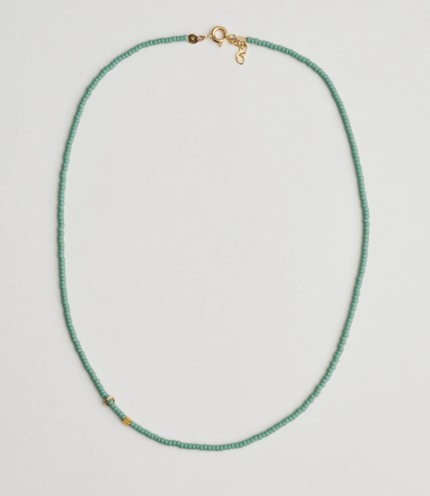 Athena & Co Matt Turquoise Line Series Necklace