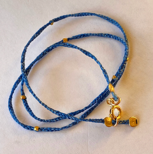 Athena & Co Blue Escape Braided Necklace
