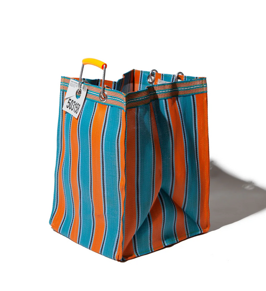 Puebco Orange/Blue Large Recycled Rectangle Bag