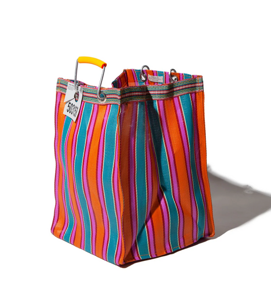 Puebco Orange/Pink Large Recycled Rectangle Bag