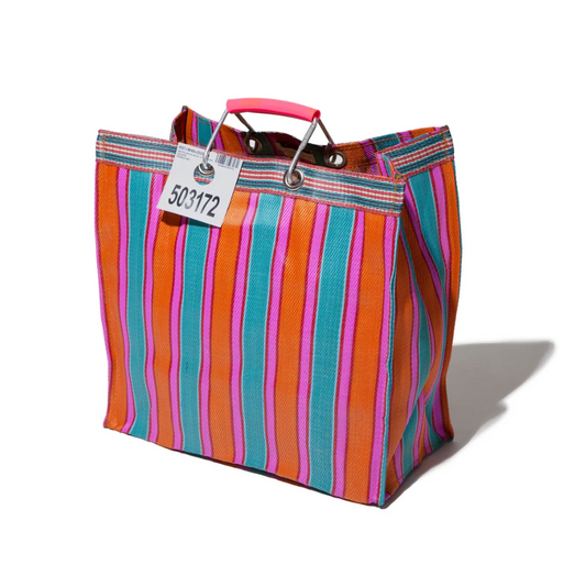 Puebco Orange/Pink Recycled Square Bag