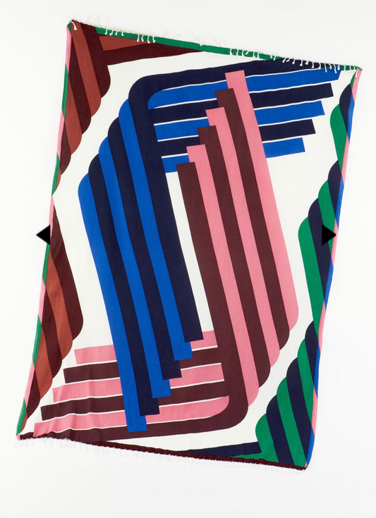 Maposie Alto Blue/Pink XL Beach Towel