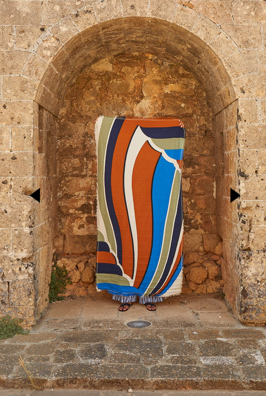 Maposie La Vague Blue Beach Towel (Copy)