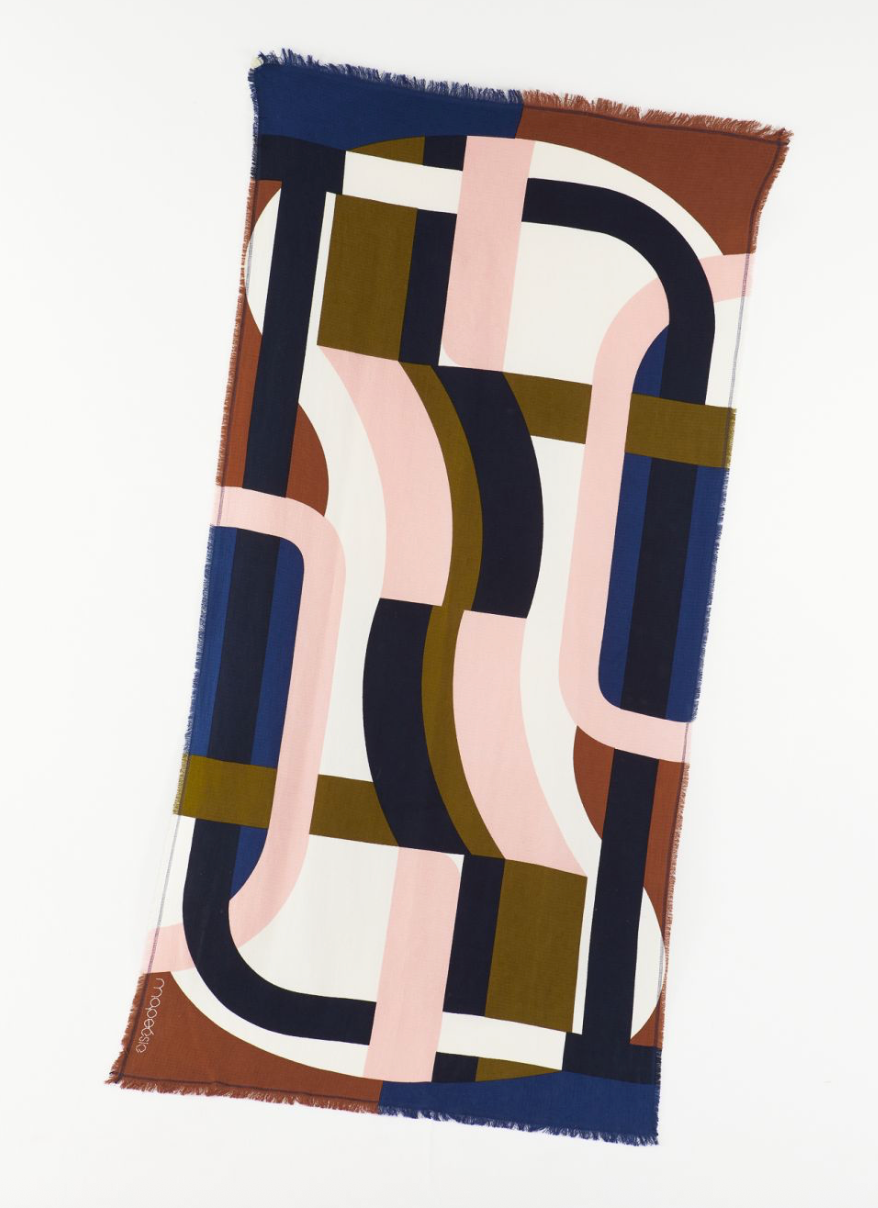 Maposie Supersonic Khaki/Pink Beach Towel