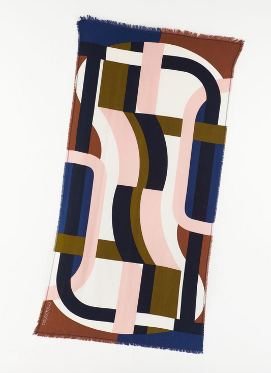Maposie Supersonic Khaki/Pink Beach Towel