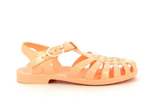 French Sun Sandals Peach