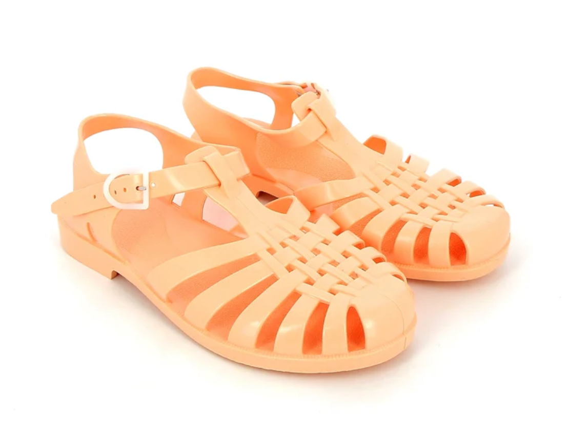 French Sun Sandals Peach