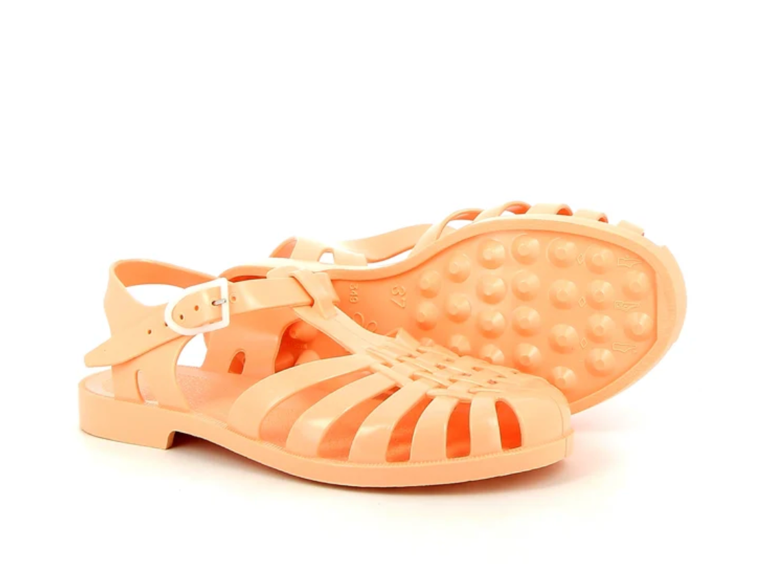 French Sun Sandals Peach