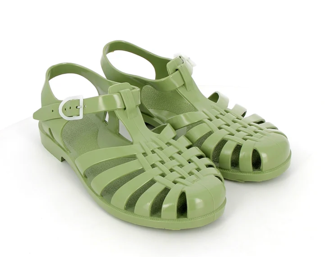 French Sun Sandals Olive