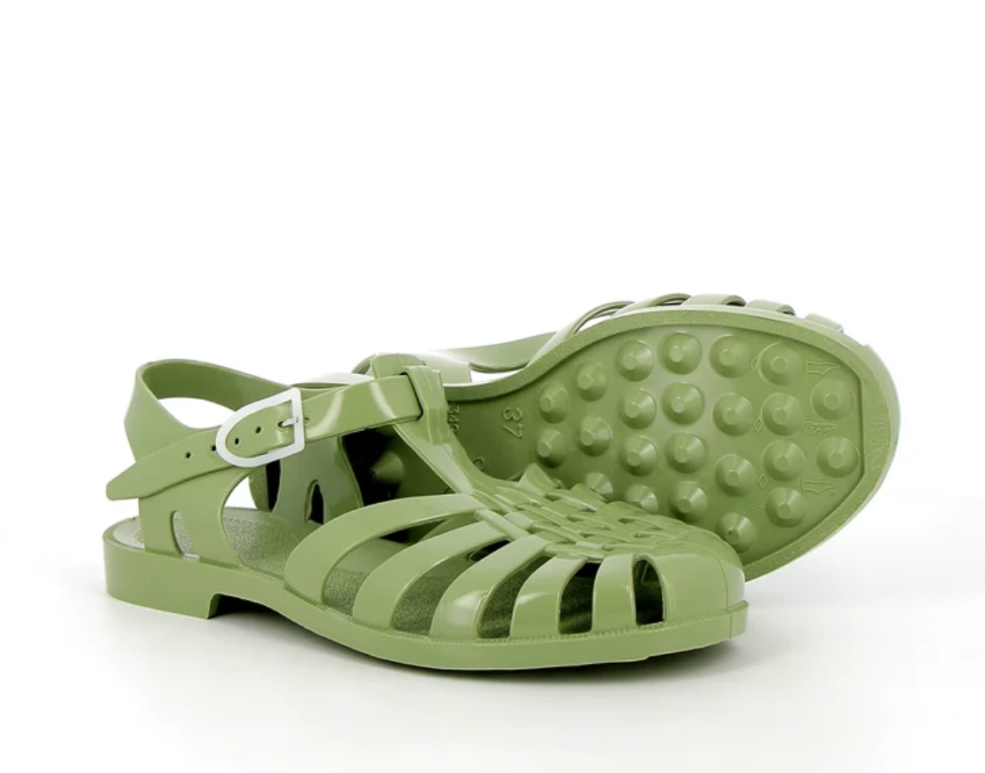 French Sun Sandals Olive