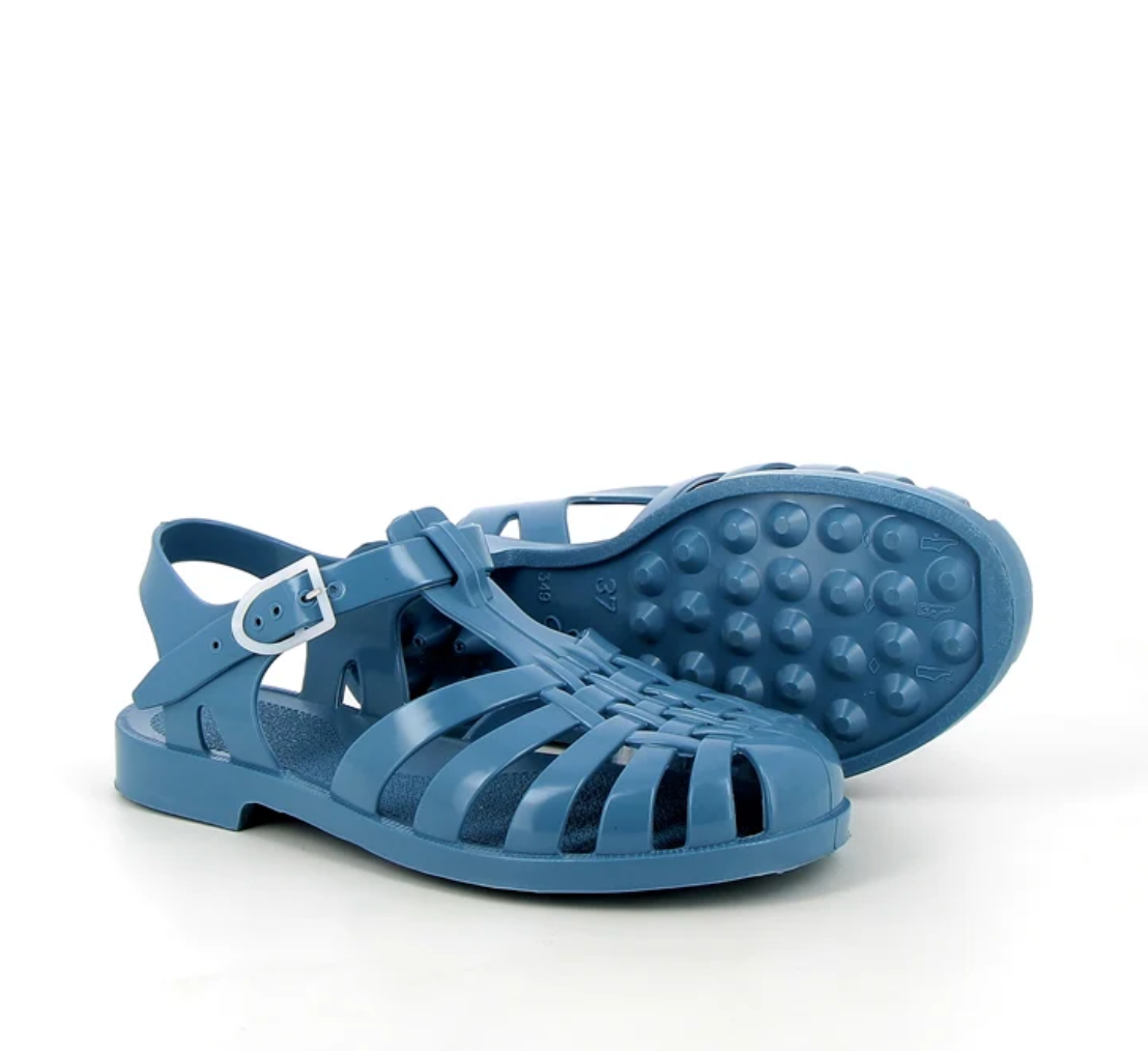 French Sun Sandals Denim