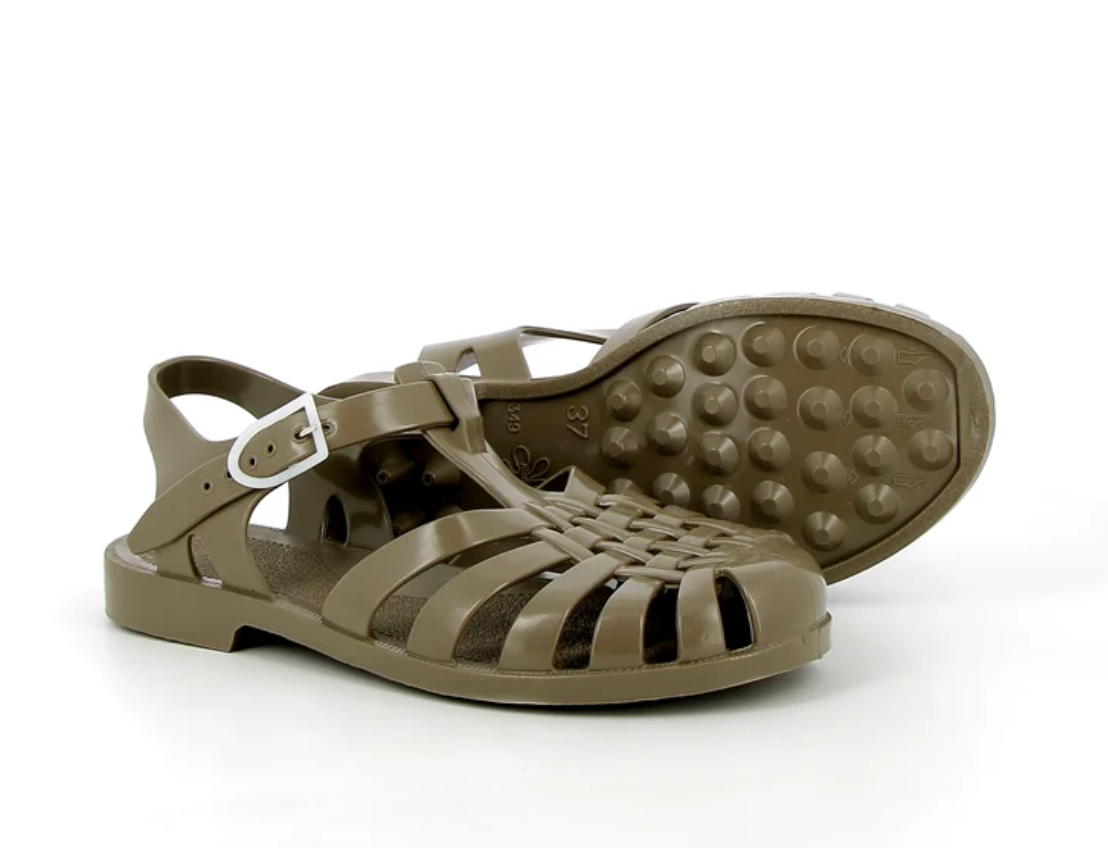 French Sun Sandals Kahki