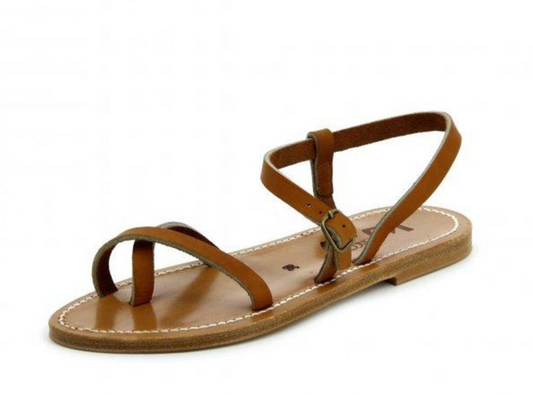 K Jacques Natural Tan Leather Calcutta