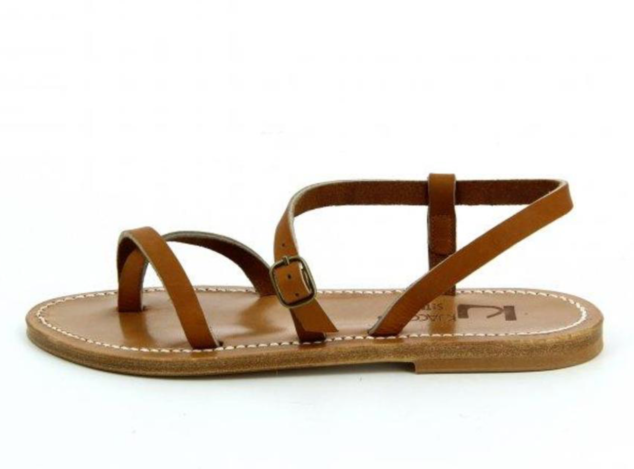 K Jacques Natural Tan Leather Calcutta
