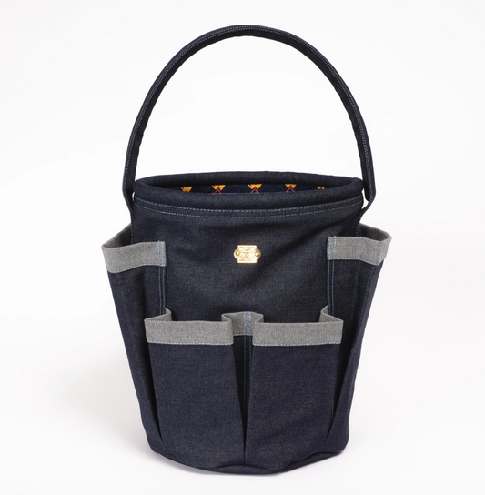 Le Prince Jardinier Large Denim Bucket Bag
