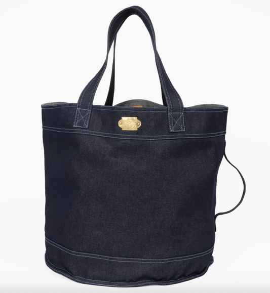 Le Prince Jardinier Denim Leaf Bag