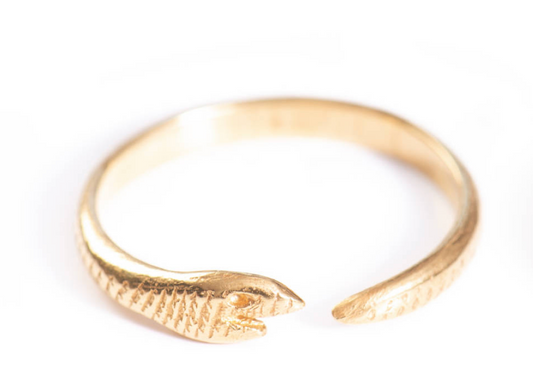 Tassia Canellis Gold Snake Ring One Size