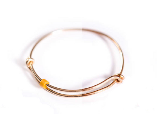 Tassia Canellis Gold/Ochre Sliding Knot Ring