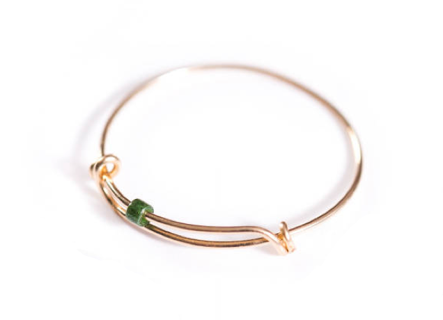 Tassia Canellis Gold/Fir Sliding Knot Ring